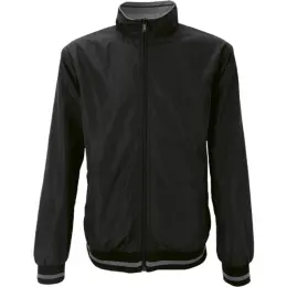 Mens Light Weight Reversible Jacket Black-Grey Front